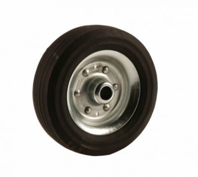 Spare wheel metal rim solid rubber tyre 200x50mm. | 301540